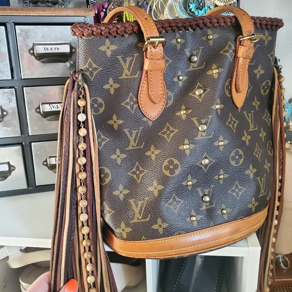 Vintage Boho bag "French tote" Louis Vuitton